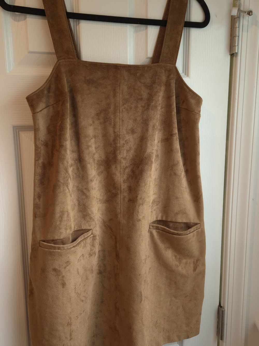 Abercrombie & Fitch Brown Suede Overall Dress